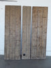 Puerta de madera antigua de 3 hojas.
