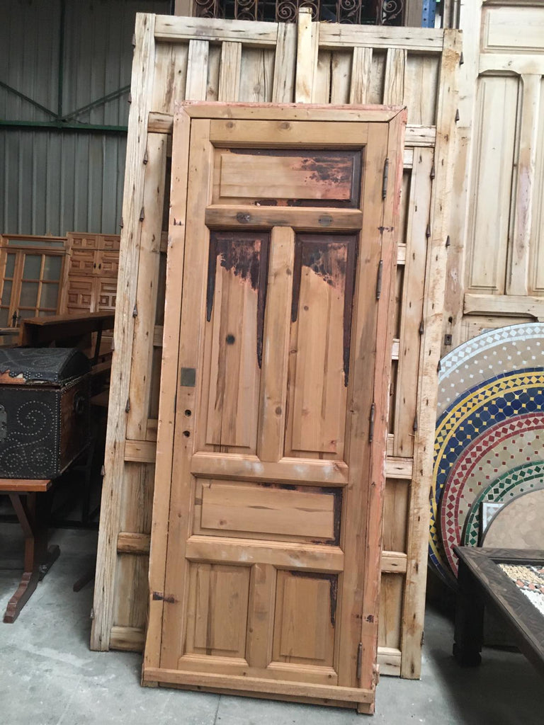 Puertas interior madera pino tea- –