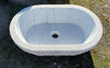 Lavabo ovalado de mármol 70 X 46 cm.