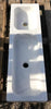 Lavabo mármol con dos pozas 97 x 30 cm.