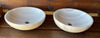 Pareja de lavabos redondos de mármol 38 x 11,5 cm.