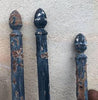 Arranques de escalera de hierro recuperados.