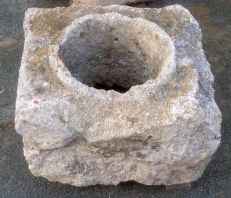 Brocal de pozo piedra arenisca