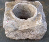 Brocal pozo piedra arenisca.