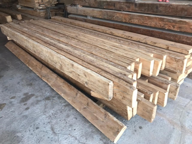 TABLONES DE MADERA VIEJA RECUPERADA 19 X 7,5 X 275 CM - RUSTICOS Y MADERA