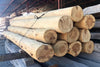 Vigas de madera redondas 4,5 metros largo.
