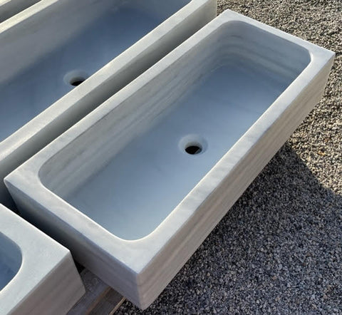 Lavabo de mármol 90 x 40 cm
