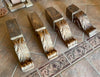 Ménsulas de madera vieja.