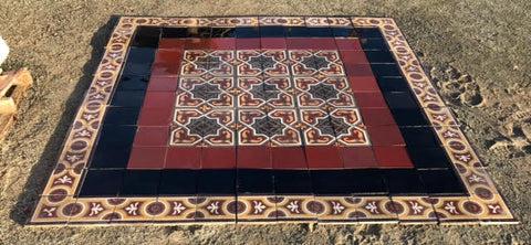 Alfombra baldosa hidráulica 2,40 x 2,40 metros