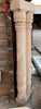 Columnas de piedra dobles redondas.