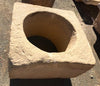 Brocal de pozo piedra caliza amarilla