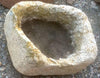 Pila antigua de piedra arenisca 36 cm x 28 cm.