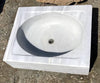 Lavabo antiguo de mármol 61 x 49 cm.