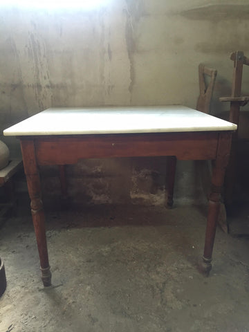 Mesa de cocina antigua 84 x 84 cm