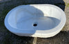 Lavabo ovalado de mármol 70 X 46 cm.