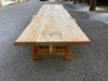 Mesa grande madera al natural.