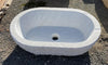 Lavabo ovalado de mármol 70 X 46 cm.