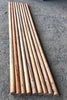 Vigas de madera redondas finas 6 cm diámetro.