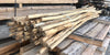 Vigas de madera redondas muy finas.