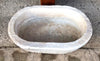 Lavabo antiguo de mármol ovalado 63 x 42 cm