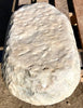 Lavabo antiguo de mármol ovalado 63 x 41 cm.