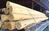 Vigas de madera redondas 4,5 metros largo.