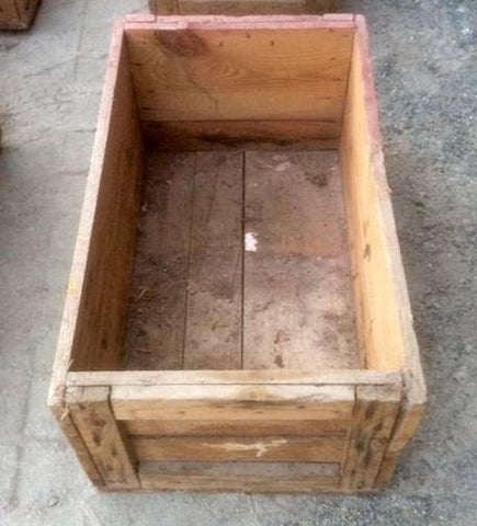 Antigua caja de madera