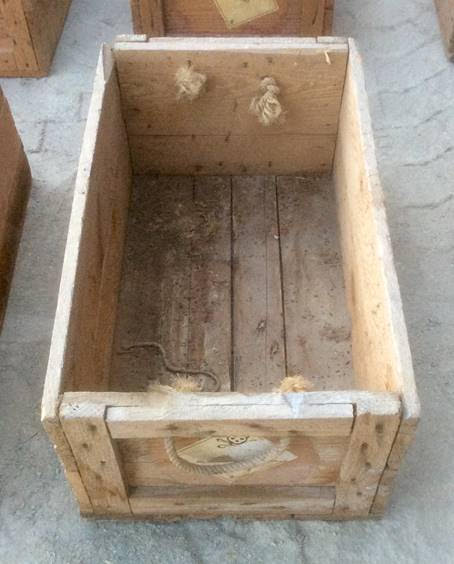 Antigua caja de madera