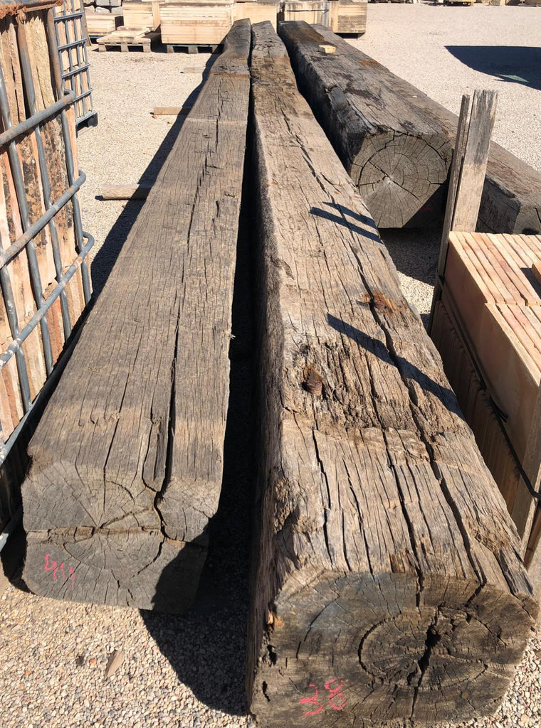 Vigas de madera vieja de 30 x 30- –