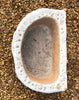 Pila de mármol redondeada 61 x 41 cm.
