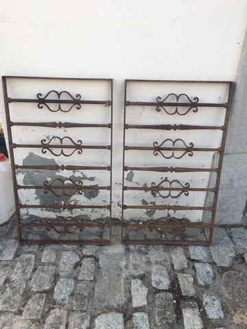 Rejas de hierro art-deco de 60 alto x 1,05
