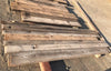 Partida de madera antigua de vagón de tren.
