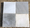 Losa de mármol blanco y gris 42 x 42