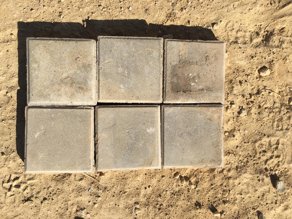 Adoquines de cemento recuperados
