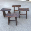 Banqueta de madera recuperada.