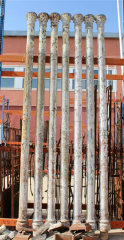 Columnas de hierro de fundición.