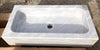 Lavabo de mármol 70 x 35 cm.