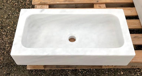 Lavabo de mármol 70 x 35 cm
