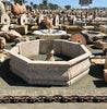 Fuente de piedra travertino. 