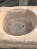 Fregadero 2 senos de piedra caliza 1,28 x 62 cm.