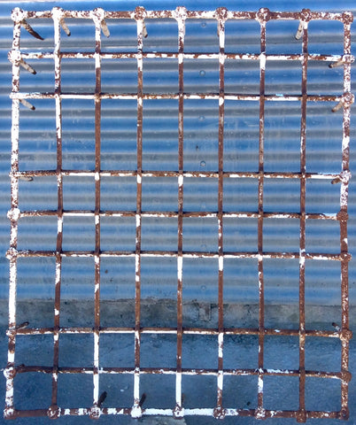 Reja de hierro antigua 1,22 alto x 1 ancho