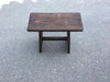 Banqueta de madera reciclada.