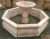 Fuente de piedra travertino