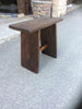 Banqueta de madera reciclada.